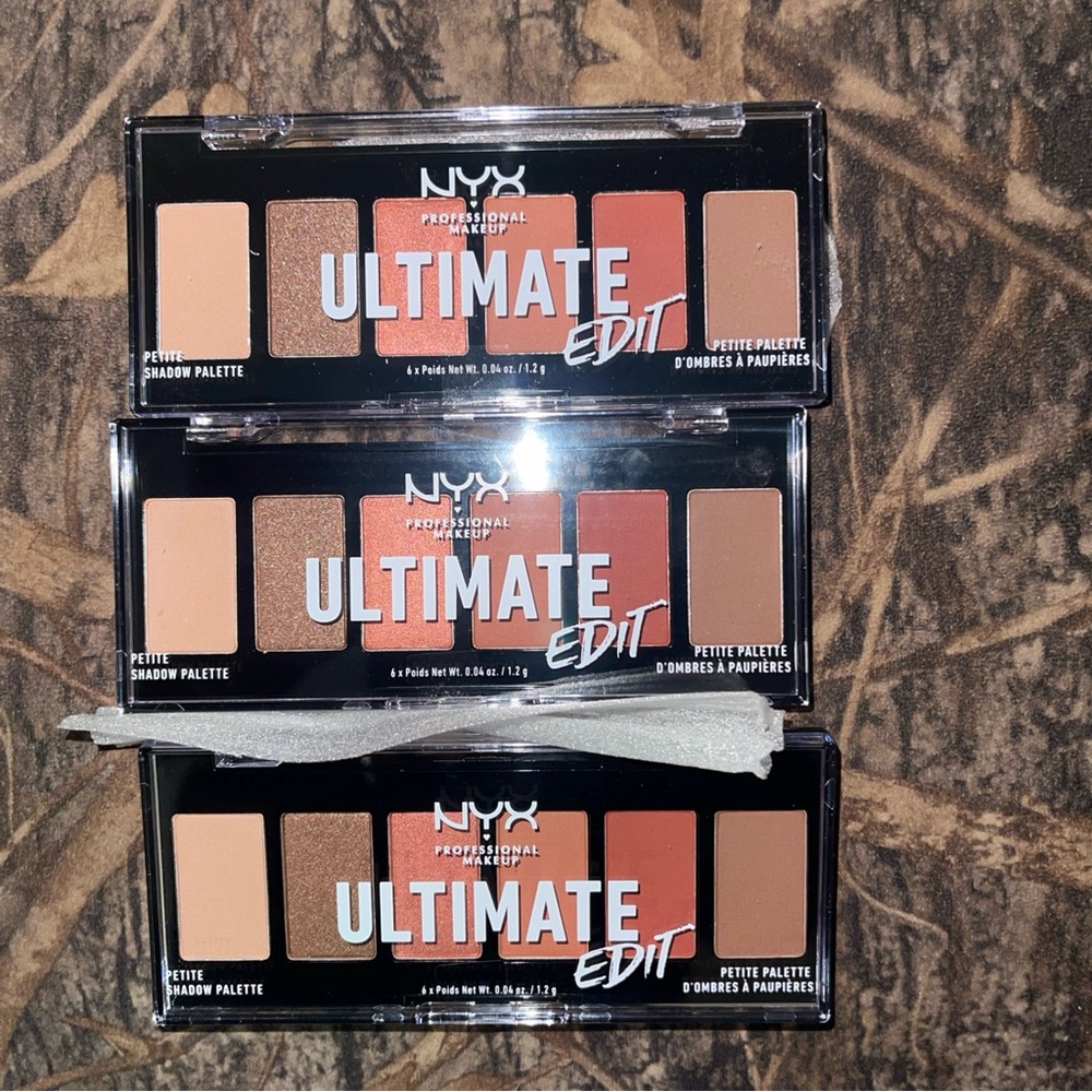 3 NYX Orange and Brown Eyeshadow Palette Ultimate Collection